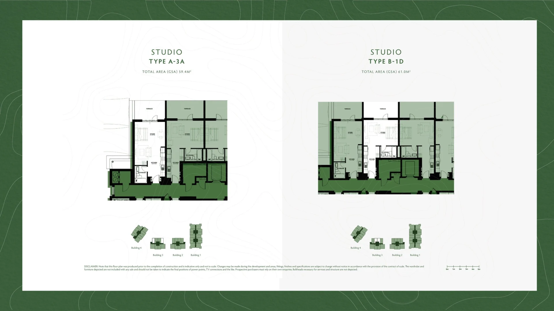 Studio Floor Plan Yas Golf Collection Souq view with Phoenix Real Estate (PREM)