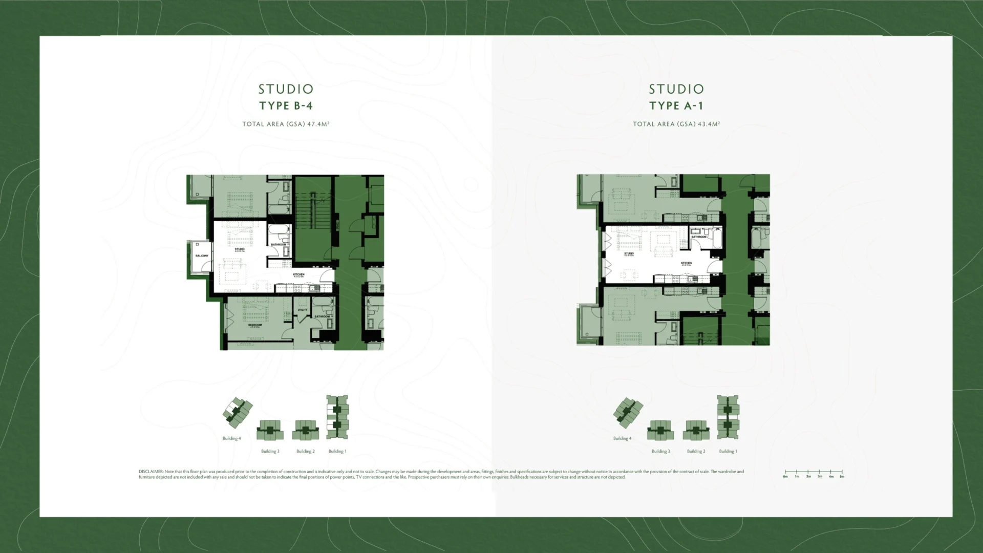 Studio Floor Plan Yas Golf Collection Souq view with Phoenix Real Estate (PREM)