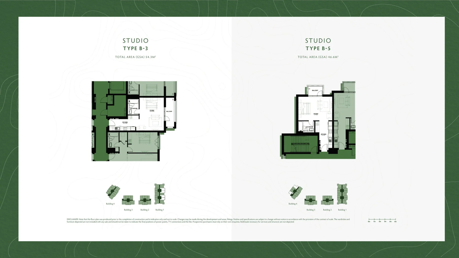 Studio Floor Plan Yas Golf Collection Souq view with Phoenix Real Estate (PREM)