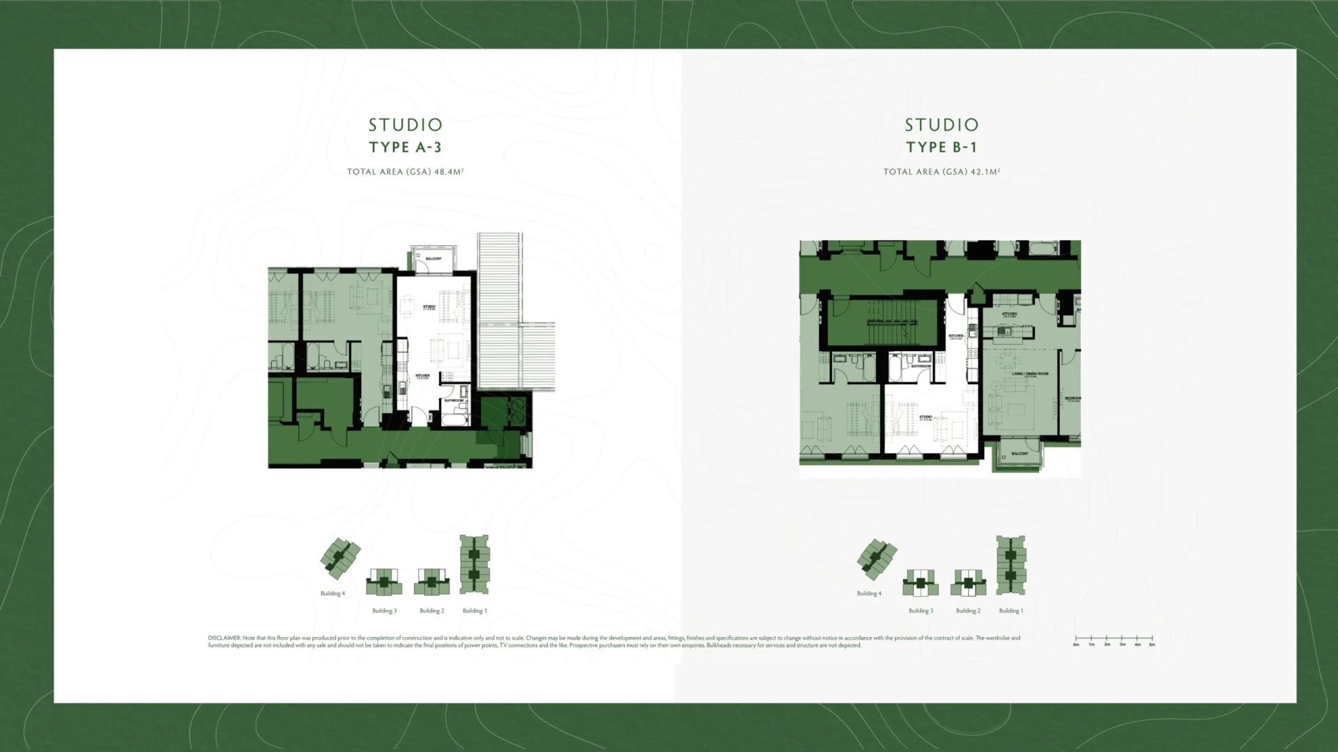 Studio Floor Plan Yas Golf Collection Souq view with Phoenix Real Estate (PREM)