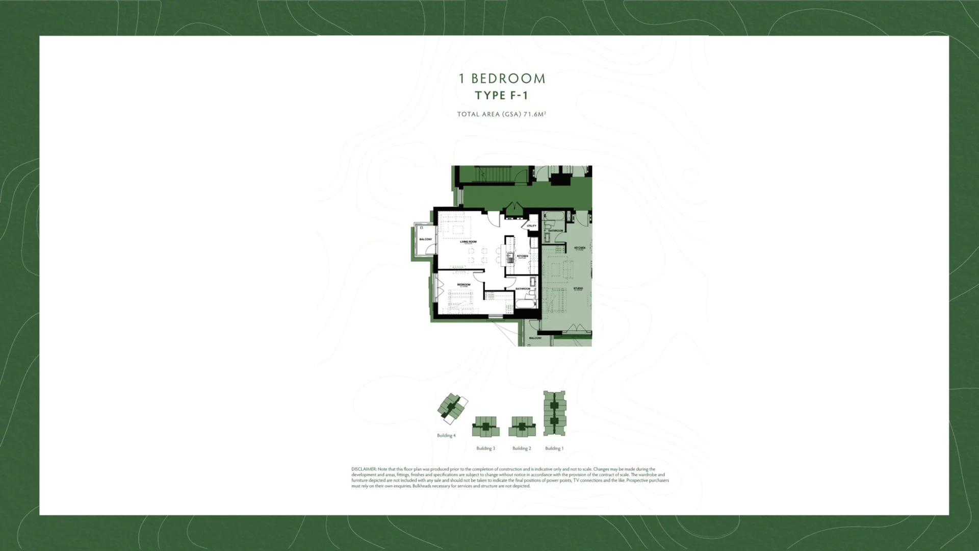 1 bedroom Floor Plan Yas Golf Collection Souq view with Phoenix Real Estate (PREM)